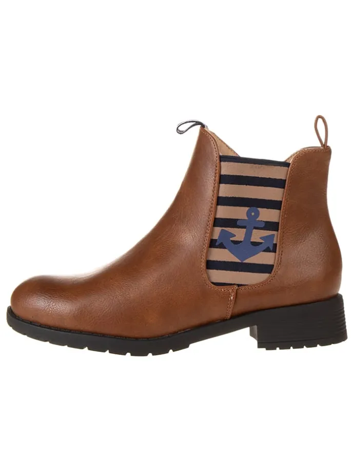 Chelsea-Boots in Hellbraun