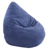 Chillkissen Sitzsack Poly Noble 90 cm hoch in blau