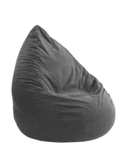 Chillkissen Sitzsack Poly Noble 90 cm hoch in anthrazit