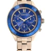 Chronograph in Gold/ Blau