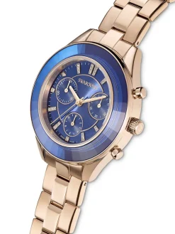 Chronograph in Gold/ Blau