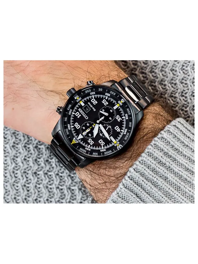 Chronograph in Schwarz
