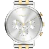 Chronograph in Silber/ Gold