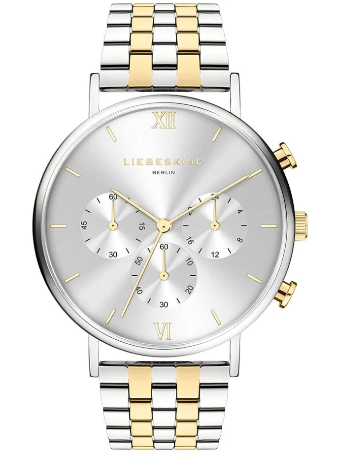 Chronograph in Silber/ Gold