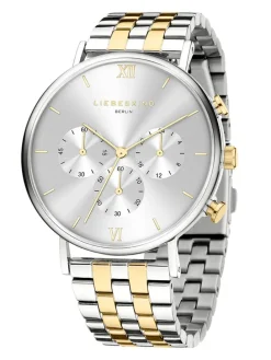Chronograph in Silber/ Gold