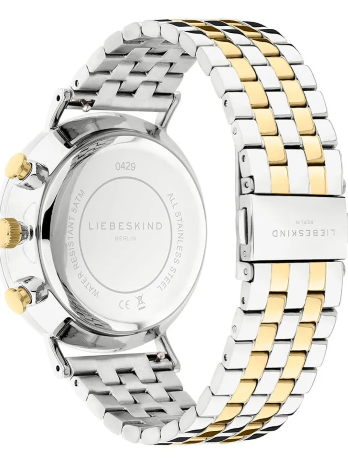Chronograph in Silber/ Gold