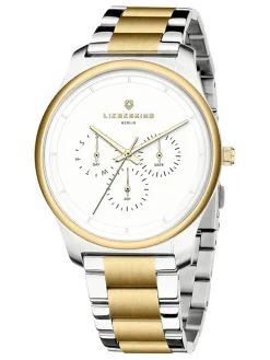 Chronograph in Silber/ Gold/ Weiß
