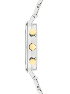Chronograph in Silber/ Gold