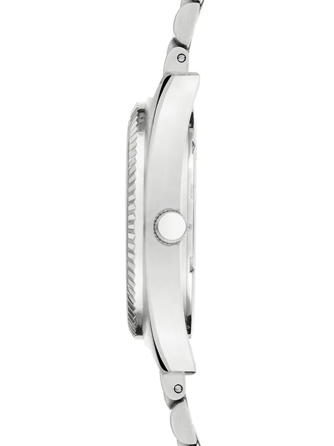 Chronograph in Silber/ Hellblau