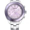 Chronograph in Silber/ Lila