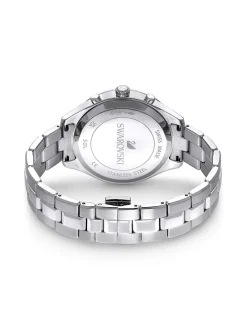 Chronograph in Silber/ Lila