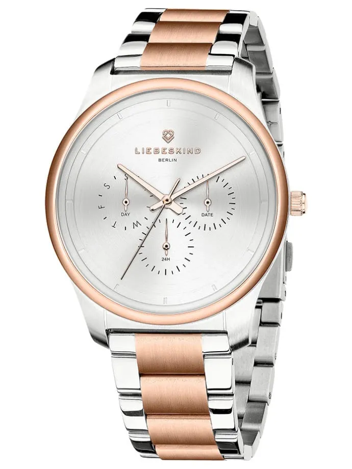 Chronograph in Silber/ Roségold