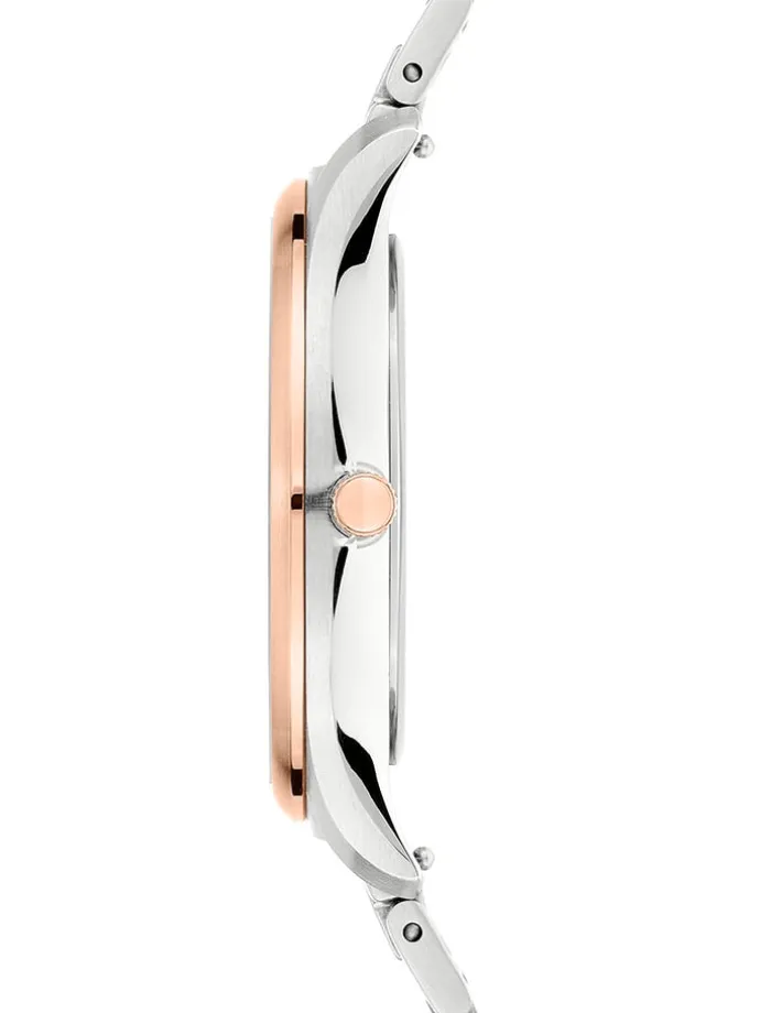 Chronograph in Silber/ Roségold
