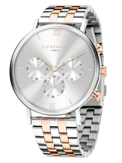 Chronograph in Silber/ Roségold