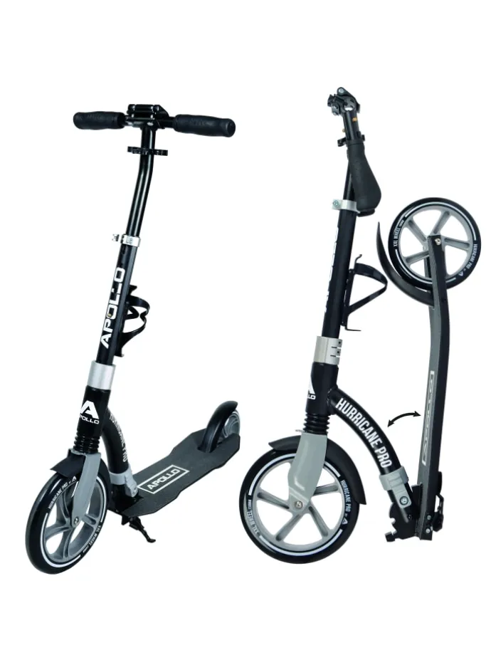 City Scooter " Hurricane " in schwarz/silber