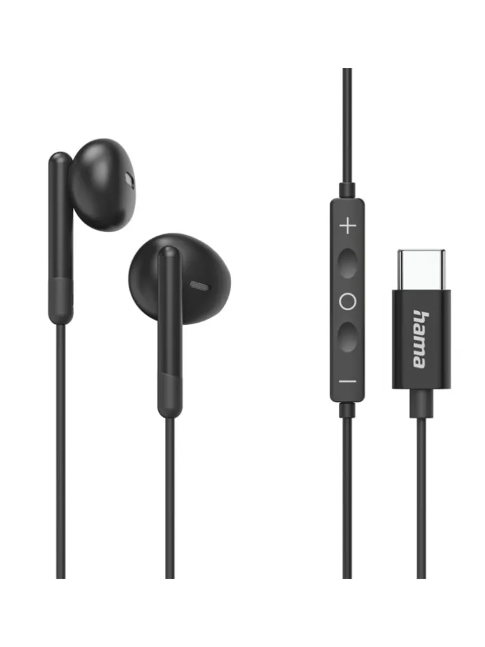 Classy Earbuds, USB-C, Schwarz in Schwarz
