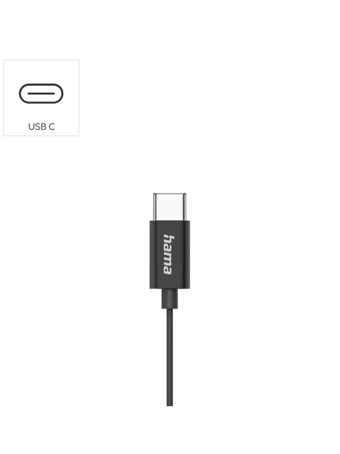 Classy Earbuds, USB-C, Schwarz in Schwarz