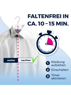 CLEANmaxx Bügler mit Dampffunktion für Hemden & Blusen + Bügler-Aufsatz für