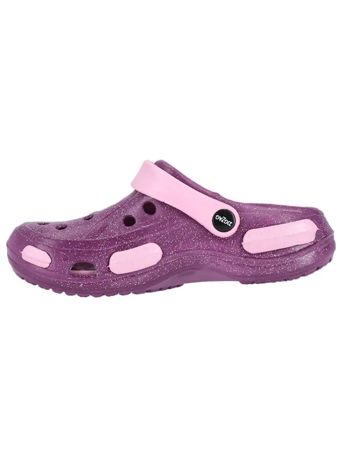 Clogs "Burab" in Lila/ Rosa