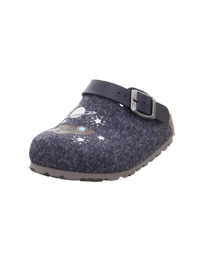 Clogs "Fussbettpantoffel" in Dunkelblau