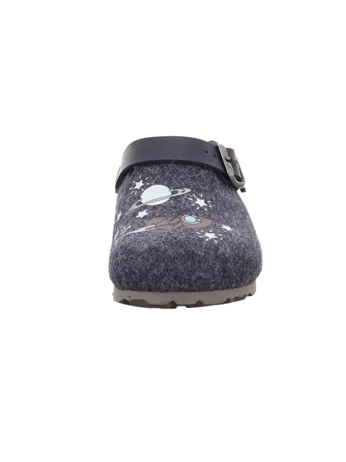 Clogs "Fussbettpantoffel" in Dunkelblau