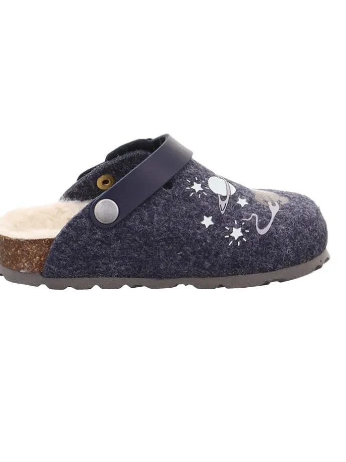 Clogs "Fussbettpantoffel" in Dunkelblau