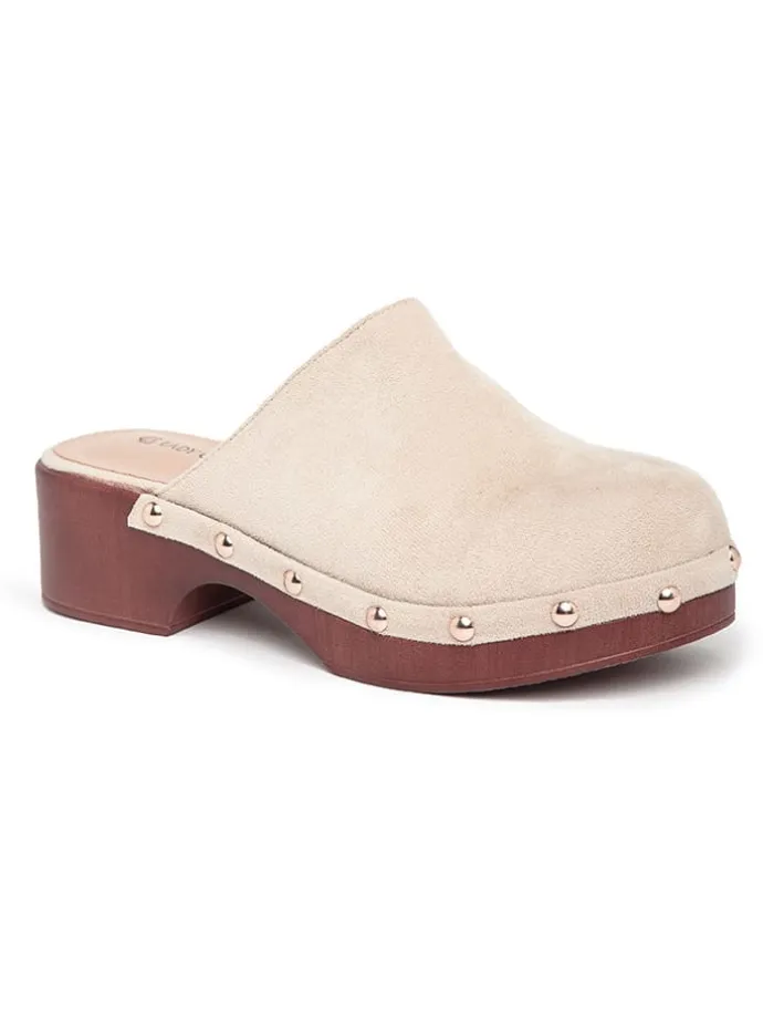 Clogs in Beige
