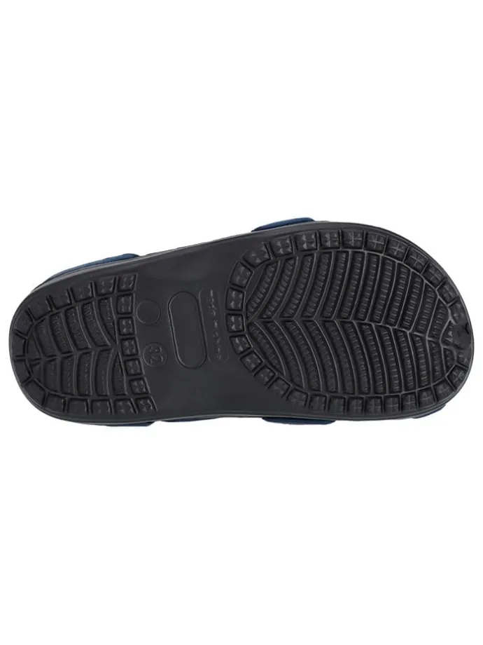 Clogs "Naike" in Schwarz/ Dunkelblau