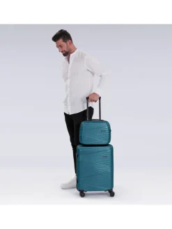 Collection 02 Beautycase 34 cm in turquoise metallic
