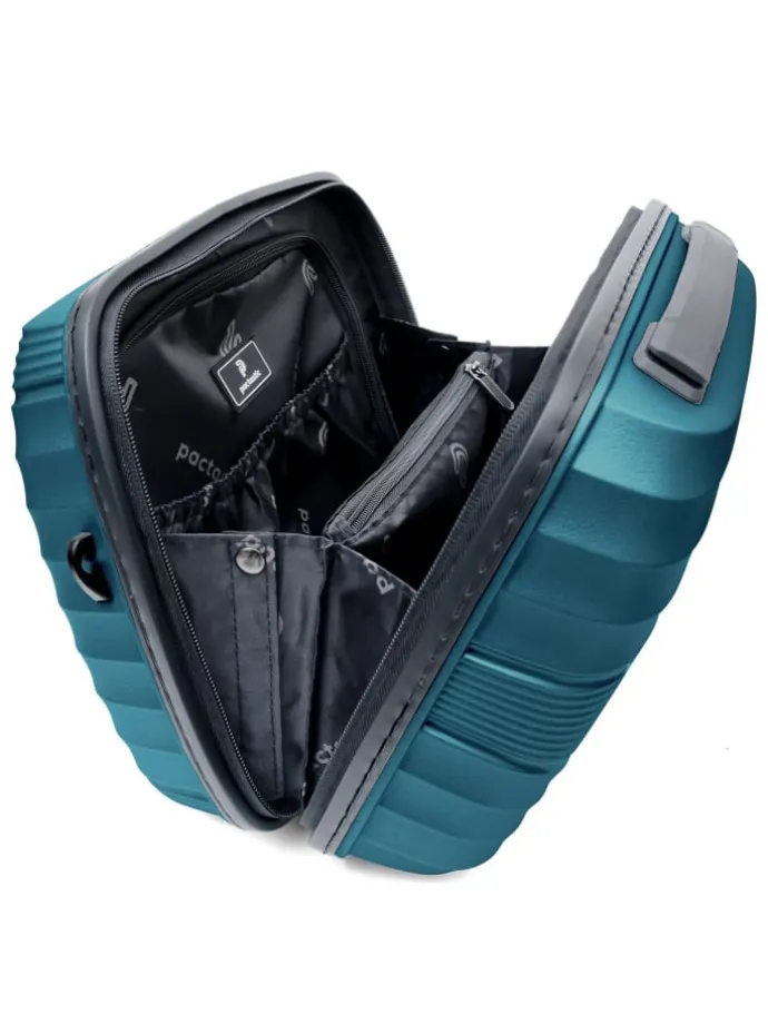 Collection 02 Beautycase 34 cm in turquoise metallic