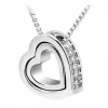 Collier "Zwei Herzen" - Silber