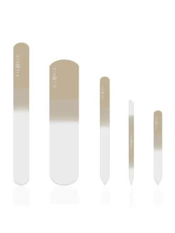 CONTOUR LUXE Glas-Nagelfeilenset in gold