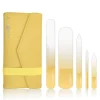 CONTOUR LUXE Glas-Nagelfeilenset in gelb
