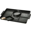 Cookut Burger Set 3in1 Burgerplatte/Burgerring/Pfanne 40x23cm in schwarz