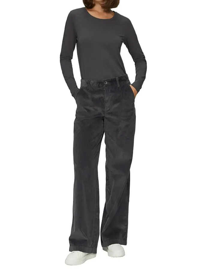 Cordhose - Comfort fit - in Dunkelgrau