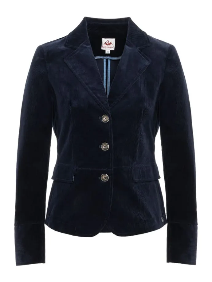 Cordjacke EDELFASAN in dunkelblau