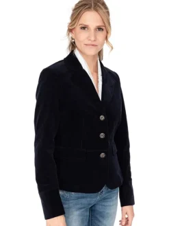 Cordjacke EDELFASAN in dunkelblau