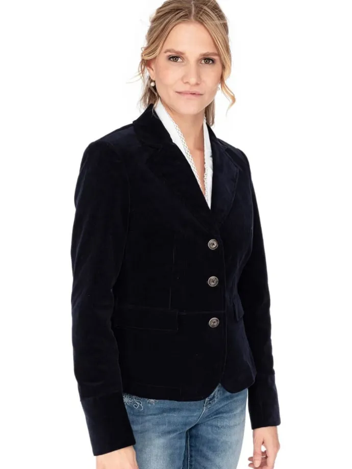 Cordjacke EDELFASAN in dunkelblau