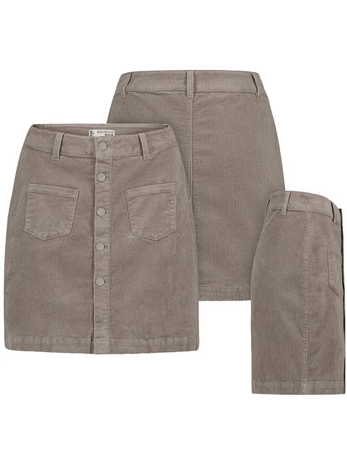 Cordrock in Taupe