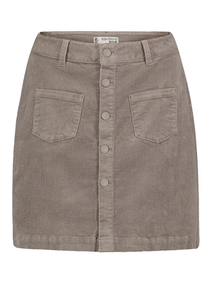 Cordrock in Taupe