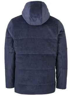 Cord-Steppjacke "New Earth" in Dunkelblau