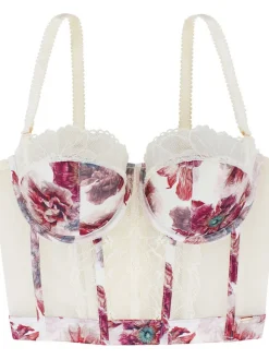 Corsage in Creme/ Rot