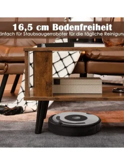 Couchtisch 2 Ebenen 70x50x41cm in Braun