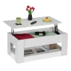 Couchtisch in Weiß - (B)98 x (H)42 x (T)50 cm