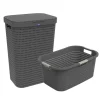 Country Set 2tlg. bestehend aus Korb 40l und Sammler 55l mit Deckel in Anthrazit