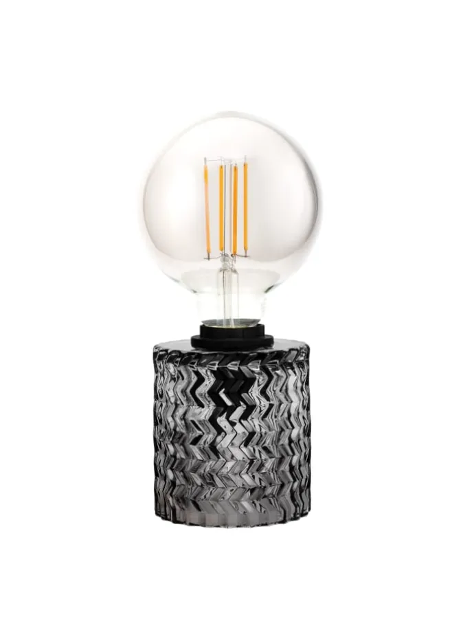 Crystal Smoke Tischleuchte max20W E27 Rauchglas