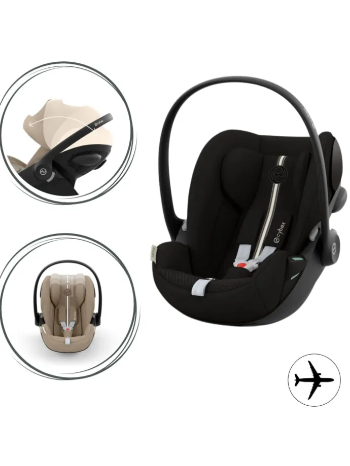 Cybex Cloud G i-Size Plus Babyschale Farbe: Moon Black