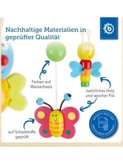 3D Baby Mobile Käferchen Holz - ab Geburt in mehrfarbig