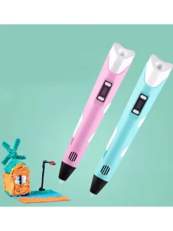 3D Drucker Stift Set Rosa für Kinder Erwachsene mit 3 Farben 1.75mm