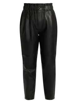 Damen Lederhose in Schwarz